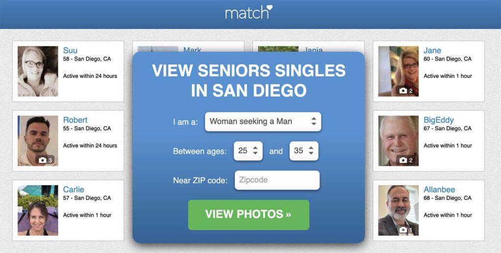 Match.com for senior dating